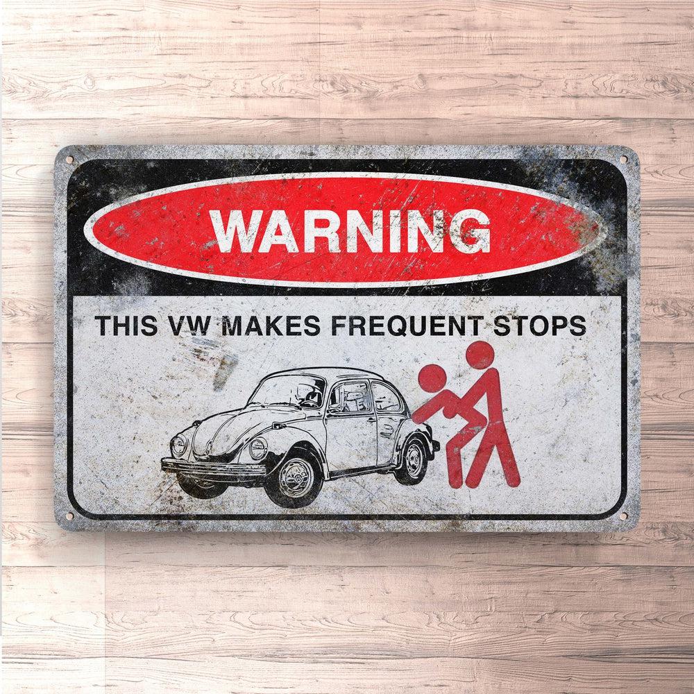 Personlig - This Car / MC Makes Frequent Stops - Din Bil/MC Billide Skilte, Musemåtte, Dørmåtte , Plakat-Skilte-Garage Culture-Garage Culture Shop- garage - man cave - merchandise