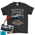 Personlig - This Is What an Awesome Car Looks Like - Med Din Bil MC Billede T-Shirt-Beklædning-Garage Culture-Sort-S-Garage Culture Shop- garage - man cave - merchandise