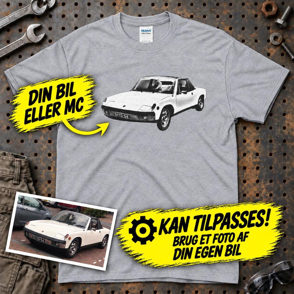 
Produktbillede af Personlig Til Dig T-Shirt - Din Bil MC Billede T-Shirt