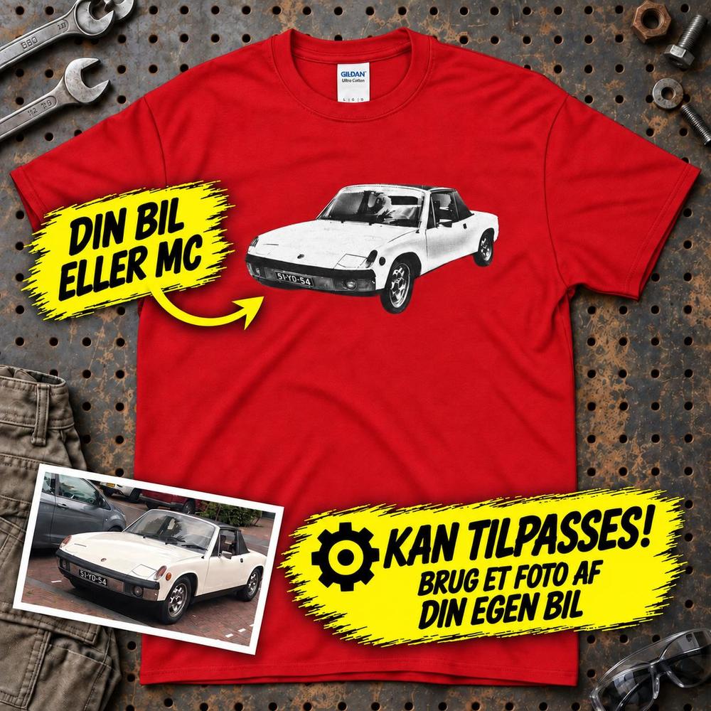 
Produktbillede af Personlig Til Dig T-Shirt - Din Bil MC Billede T-Shirt
