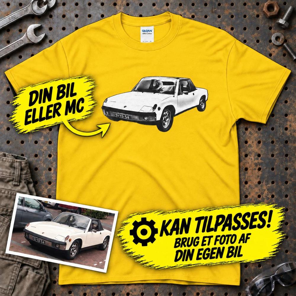 
Produktbillede af Personlig Til Dig T-Shirt - Din Bil MC Billede T-Shirt