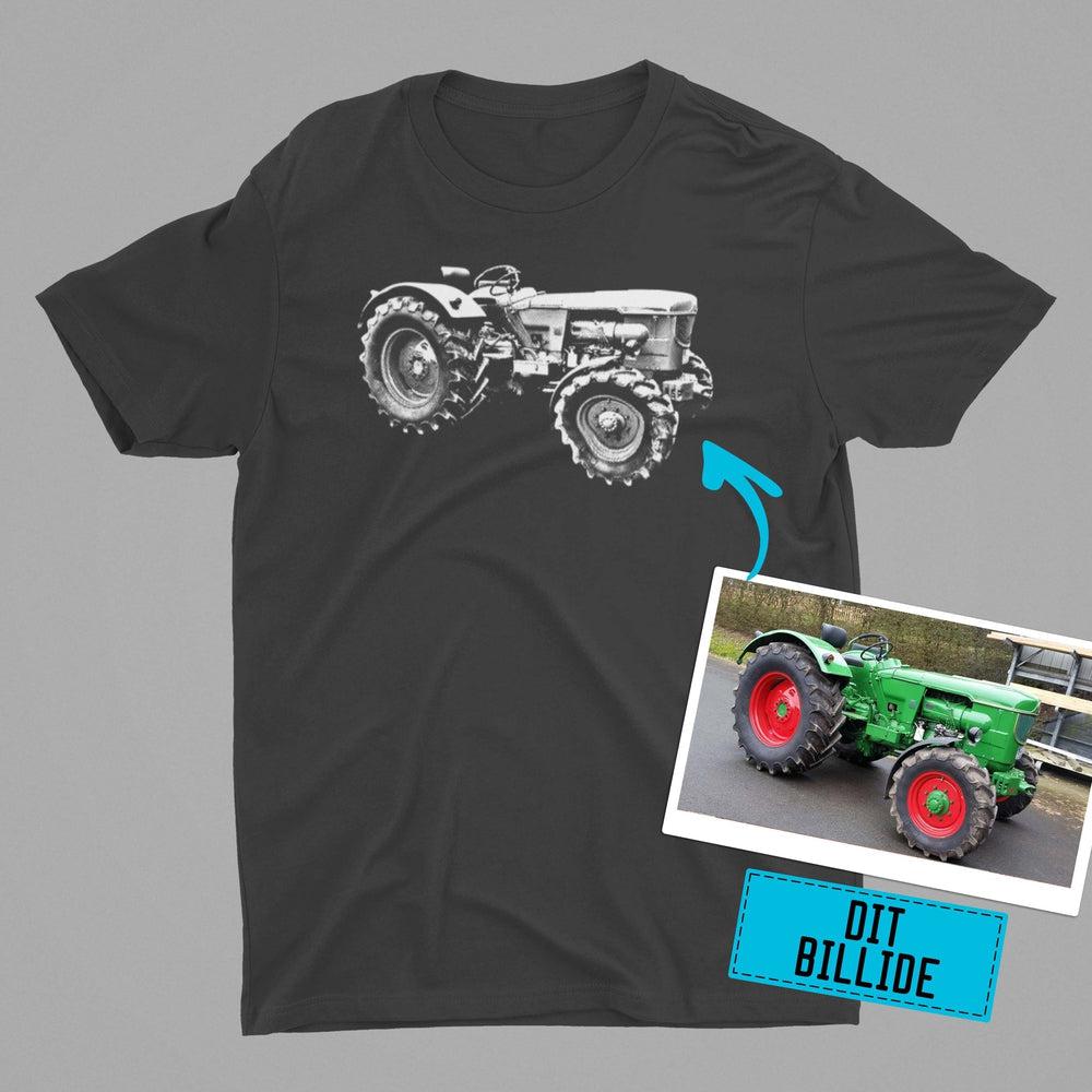 Personlig Til Dig T-Shirt - Din Traktor Billede T-Shirt-Beklædning-Garage Culture-Garage Culture Shop- garage - man cave - merchandise