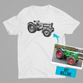 Personlig Til Dig T-Shirt - Din Traktor Billede T-Shirt-Beklædning-Garage Culture-Garage Culture Shop- garage - man cave - merchandise