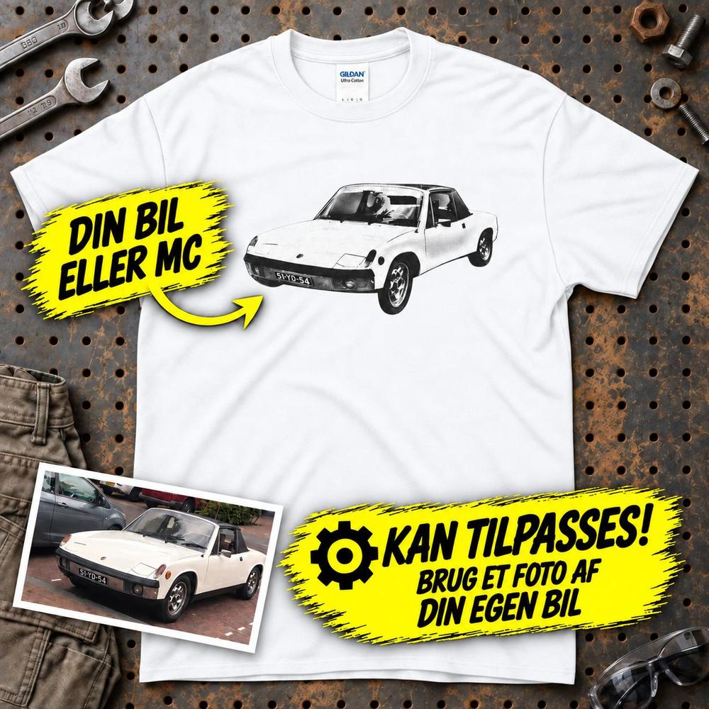 
Produktbillede af Personlig Til Dig T-Shirt - Din Bil MC Billede T-Shirt