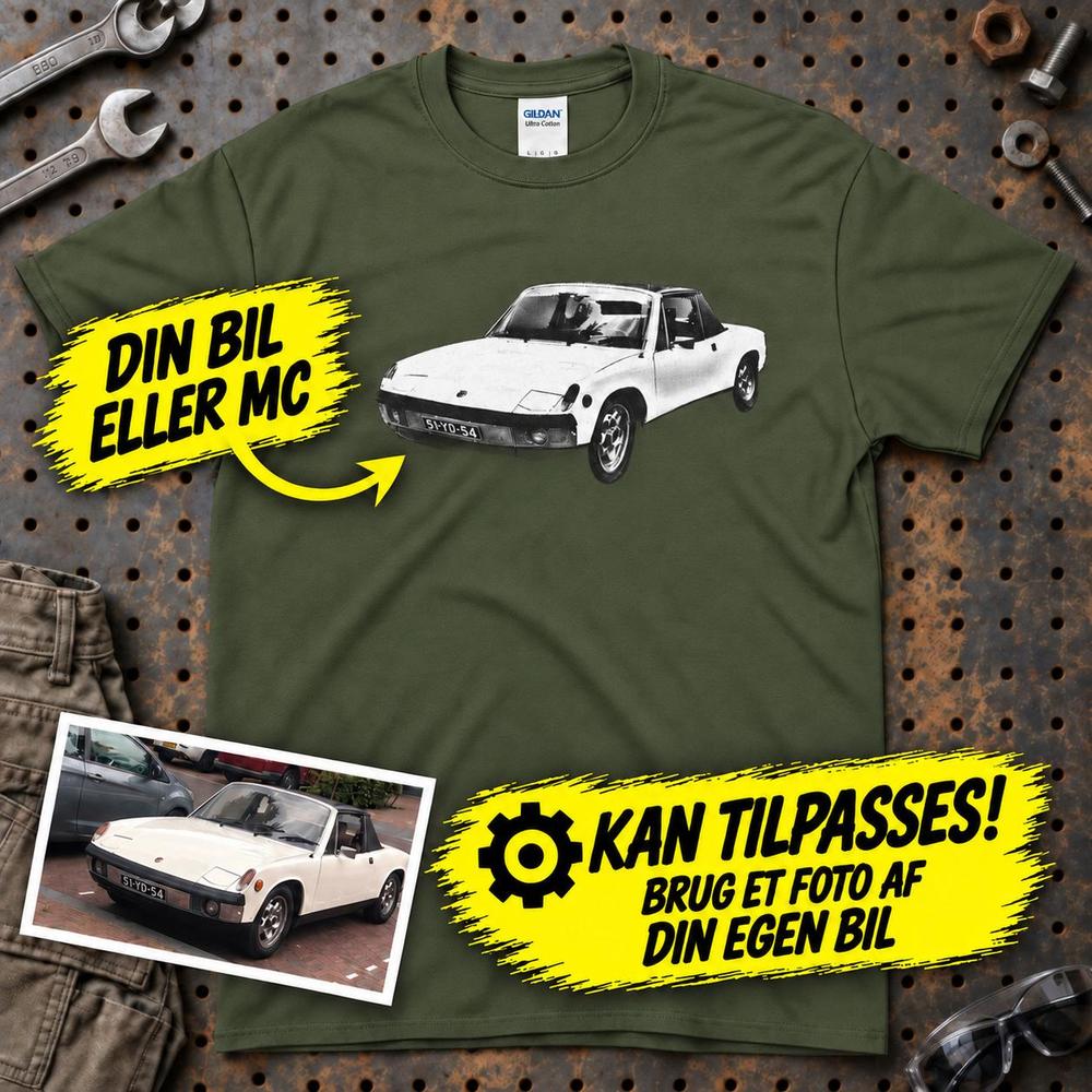 
Produktbillede af Personlig Til Dig T-Shirt - Din Bil MC Billede T-Shirt