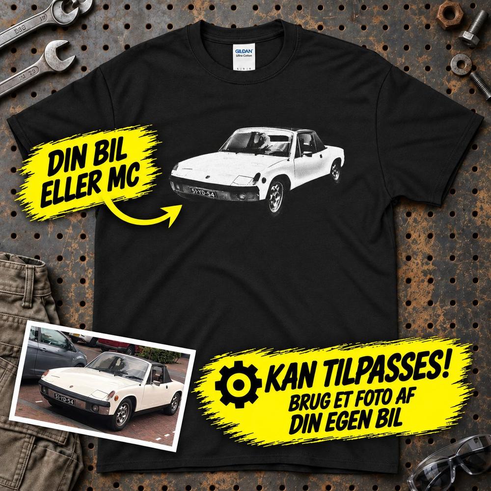
Produktbillede af Personlig Til Dig T-Shirt - Din Bil MC Billede T-Shirt