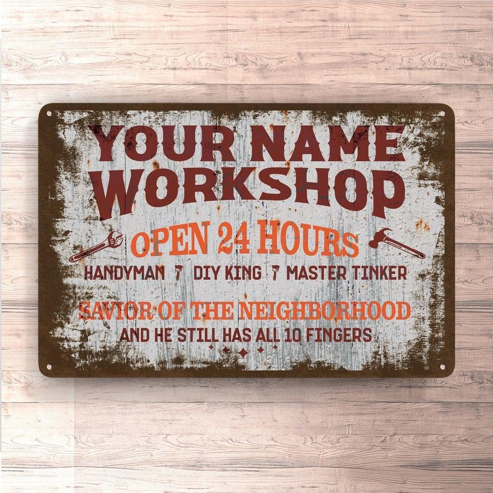 Personlig Til Dig - Your Name Workshop - Skilte, Musemåtte, Dørmåtte , Plakat-Skilte-Garage-Garage Culture Shop- garage - man cave - merchandise