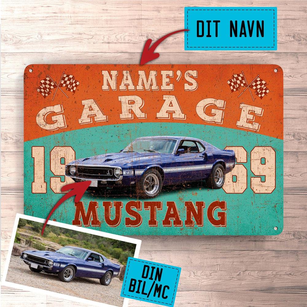 Personlig - Your Name's Garage - Din Bil/Mc Garage Skilte, Musemåtte, Dørmåtte-Skilte-Garage Culture-Garage Culture Shop- garage - man cave - merchandise