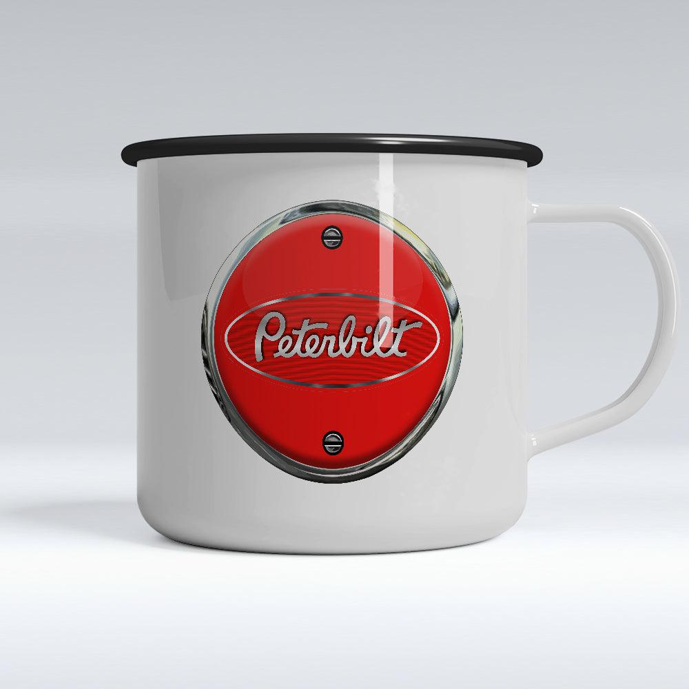 Peterbilt Emaljekrus-Krus-Peterbilt-Garage Culture Shop- garage - man cave - merchandise