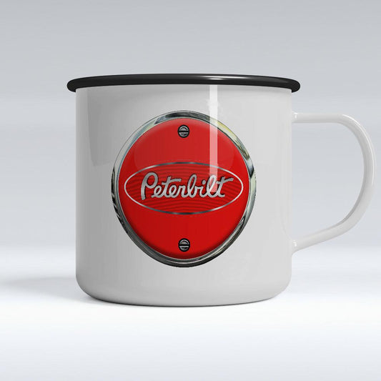 Peterbilt Emaljekrus-Krus-Peterbilt-Garage Culture Shop- garage - man cave - merchandise