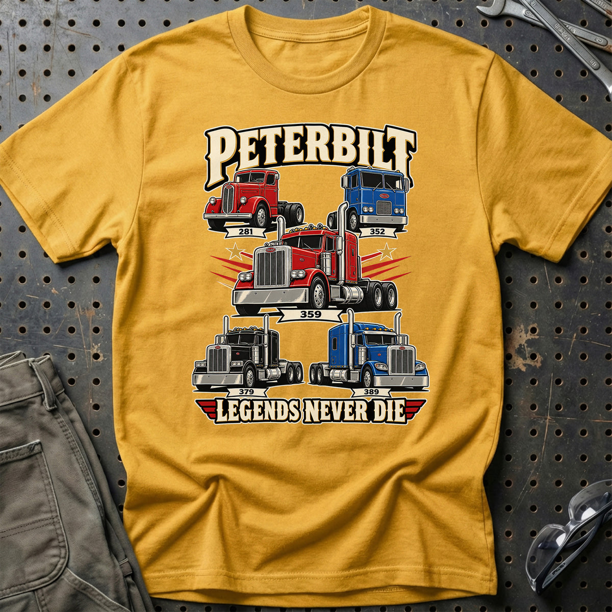
Produktbillede af Peterbilt Legends Never Die T-Shirt