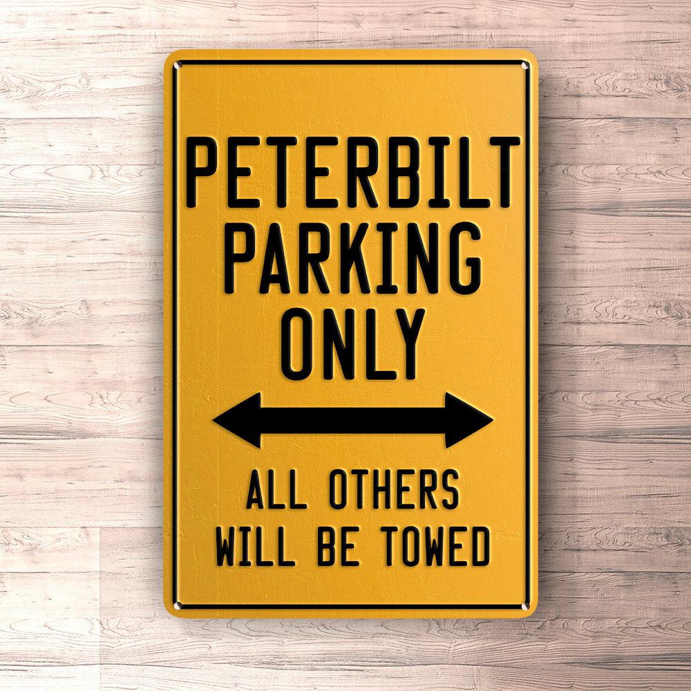 Peterbilt Parking Only Skilte, Musemåtte, Dørmåtte-Parking skilte-Peterbilt-Garage Culture Shop- garage - man cave - merchandise