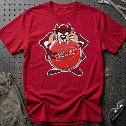 Peterbilt TAZ Unisex T-Shirt , Bomuld-Beklædning-Peterbilt-Rød-S-Garage Culture Shop- garage - man cave - merchandise