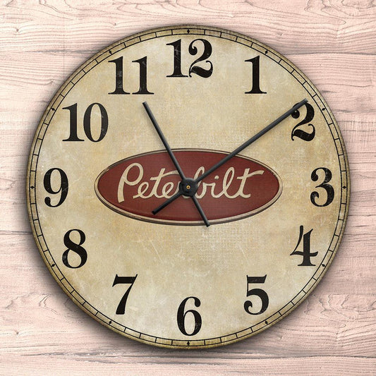Peterbilt Vægur Rundt-Clock-Peterbilt-Garage Culture Shop- garage - man cave - merchandise