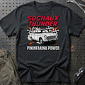 Peugeot 404 Sochaux Thunder Pininfarina Power T-Shirt-Beklædning-Peugeot-Sort-S-Garage Culture Shop- garage - man cave - merchandise