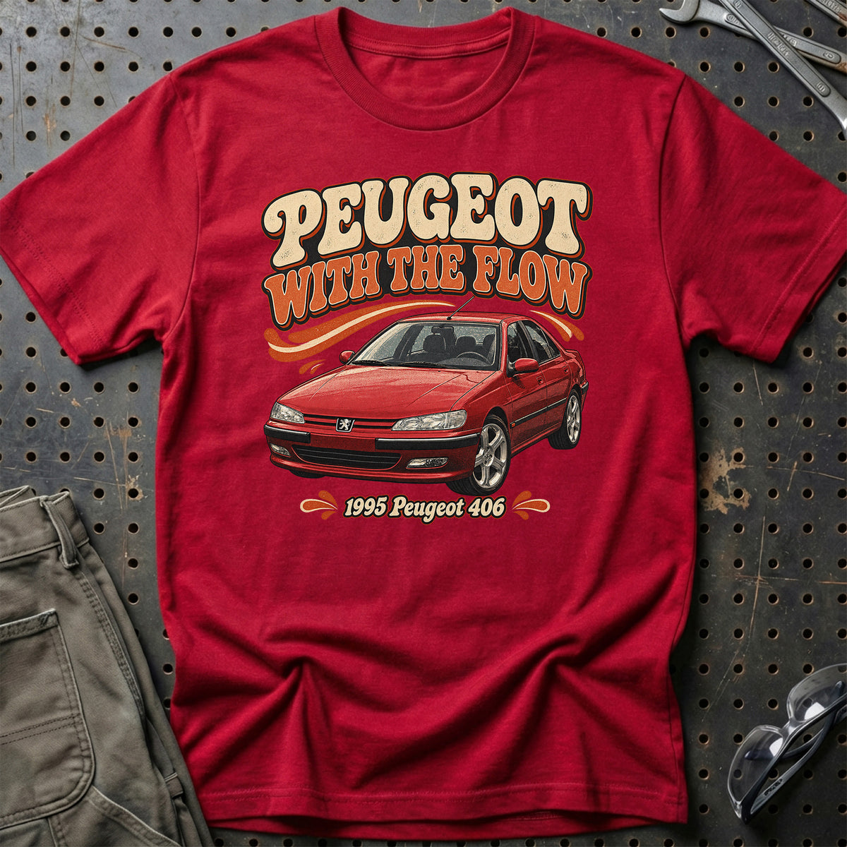 
Peugeot 406 1995 – Peugeot with the Flow T-Shirt – Rød