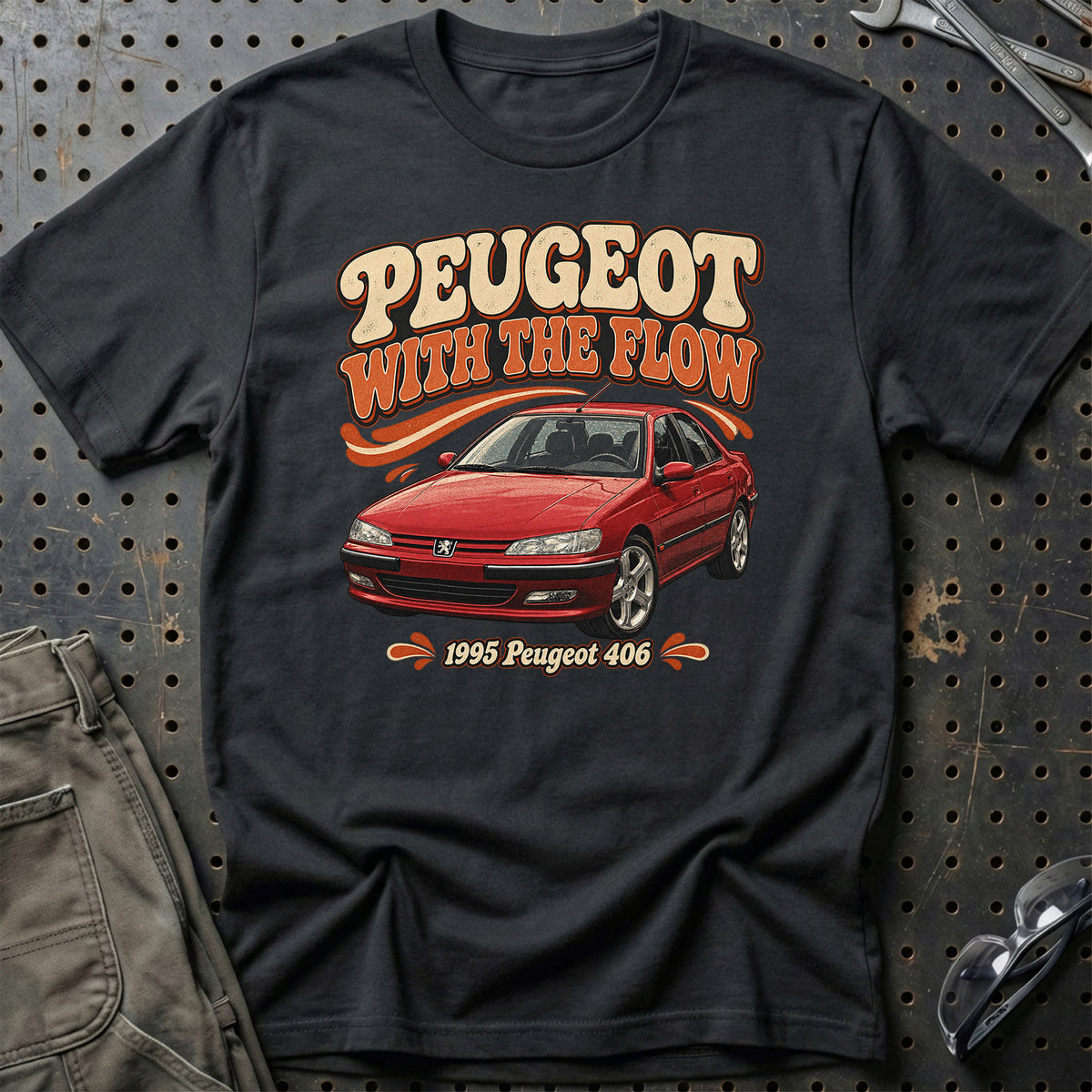 
Peugeot 406 1995 – Peugeot with the Flow T-Shirt – Sort