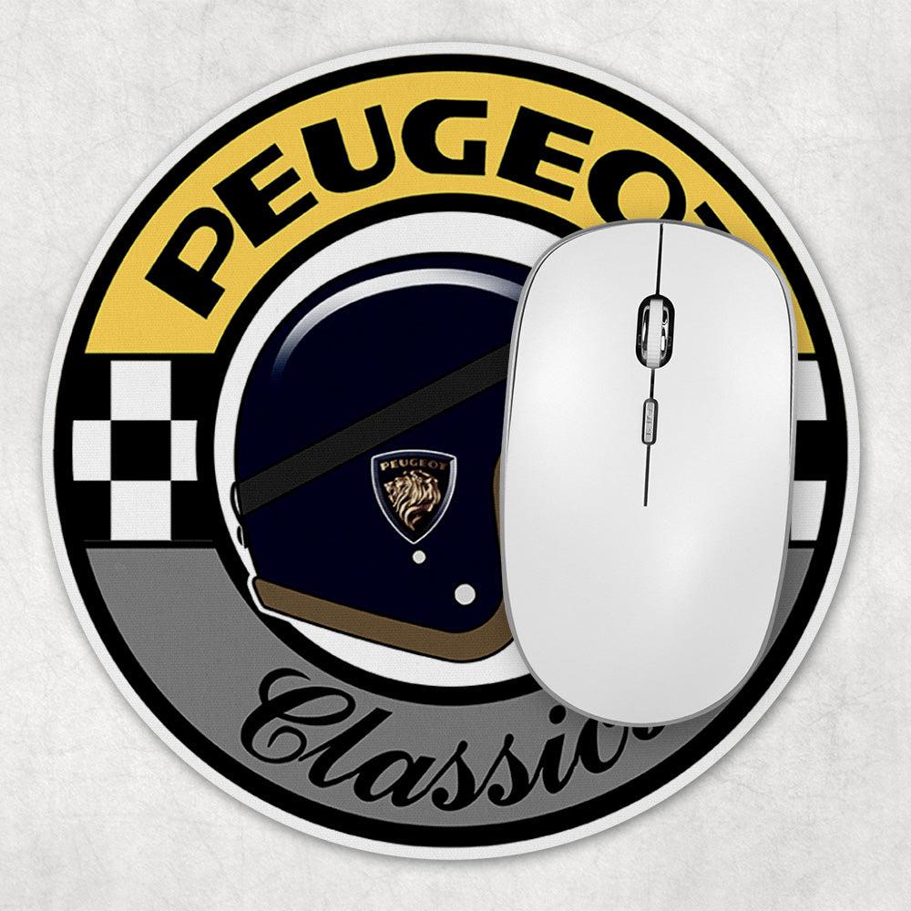 Peugeot Classics Runde Skilte , Musemåtte Rundt , Kop Underlag, Underlagssæt-Runde Skilte-Peugeot-Garage Culture Shop- garage - man cave - merchandise