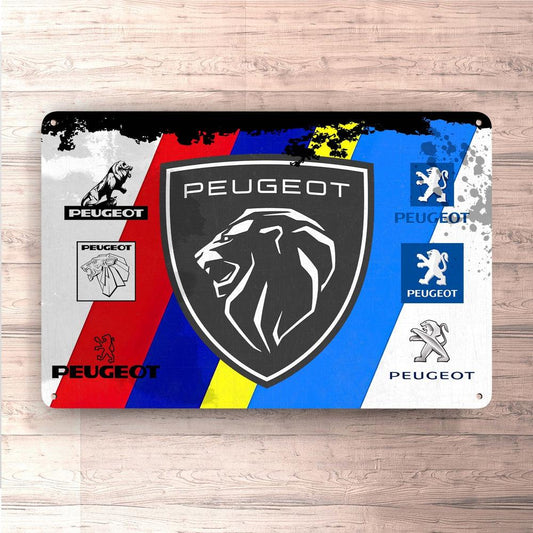 Peugeot Skilte, Musemåtte, Dørmåtte-Skilte-Peugeot-Garage Culture Shop- garage - man cave - merchandise