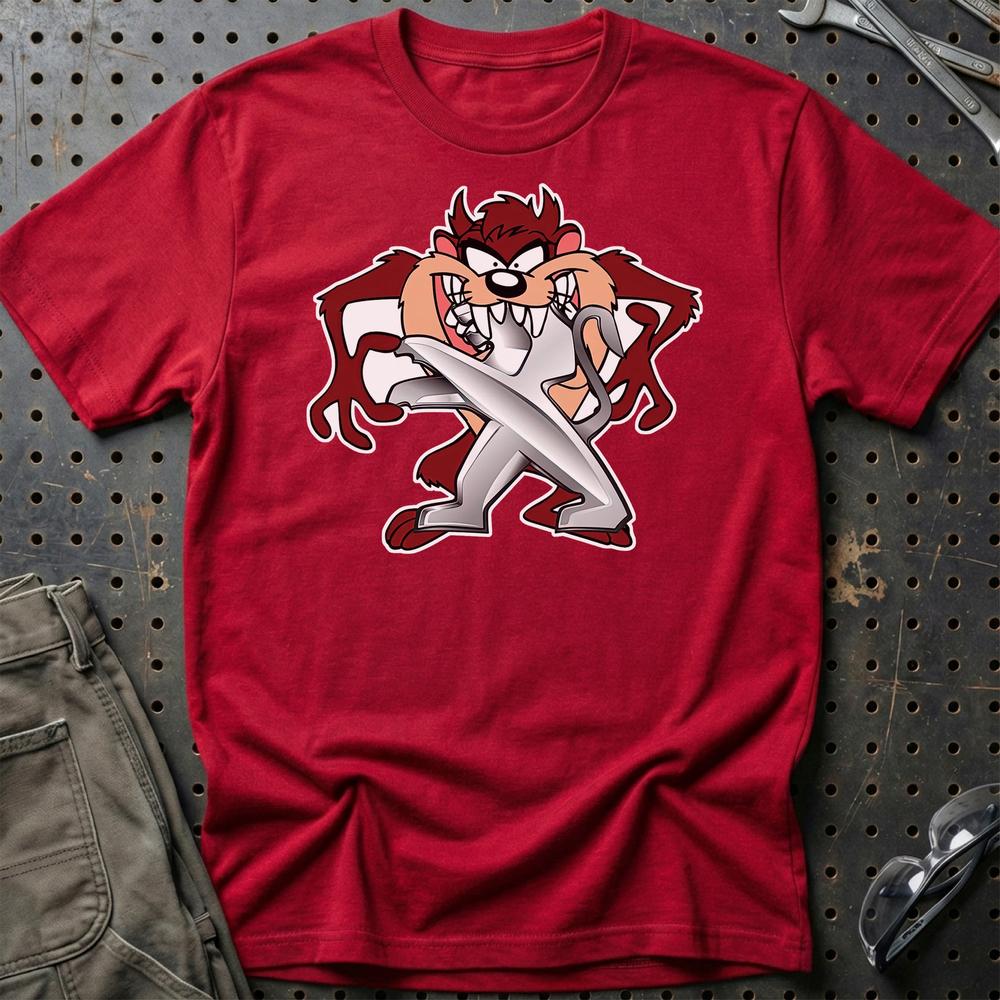 Peugeot TAZ T-Shirt-Beklædning-Peugeot-Rød-S-Garage Culture Shop- garage - man cave - merchandise