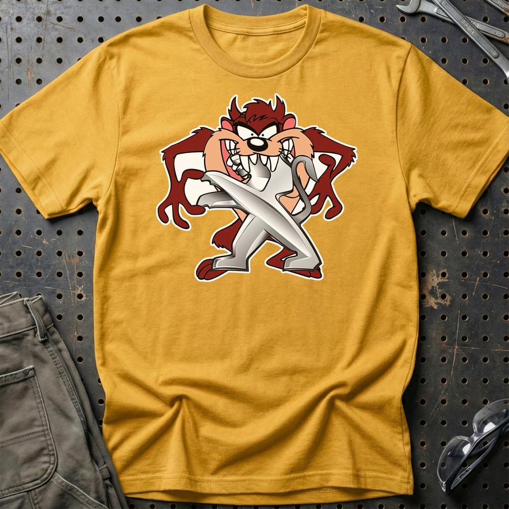 Peugeot TAZ T-Shirt-Beklædning-Peugeot-Guld-S-Garage Culture Shop- garage - man cave - merchandise