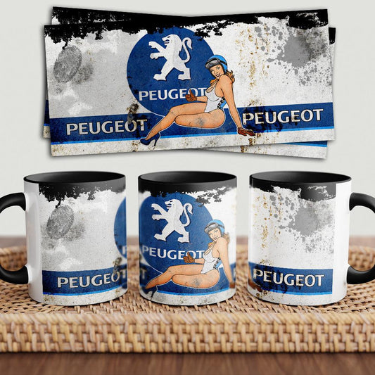 Peugeot "To Toner" Vintage Keramisk Krus-Krus-Peugeot-Garage Culture Shop- garage - man cave - merchandise