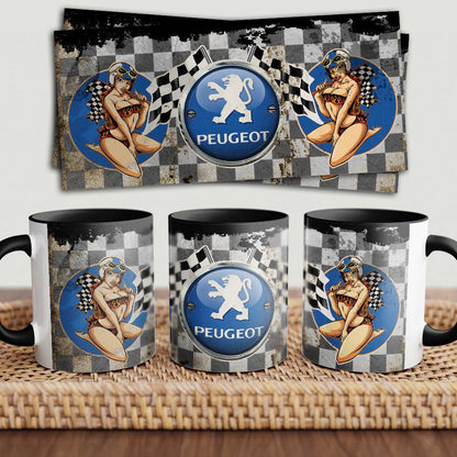 Peugeot "To Toner" Vintage Keramisk Krus-Krus-Peugeot-Garage Culture Shop- garage - man cave - merchandise