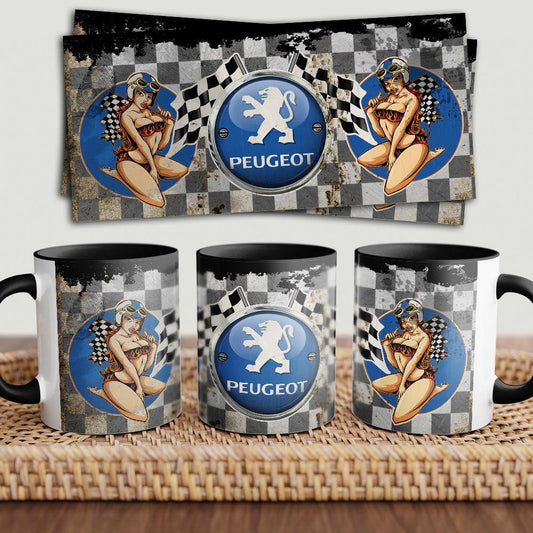 Peugeot "To Toner" Vintage Keramisk Krus-Krus-Peugeot-Garage Culture Shop- garage - man cave - merchandise