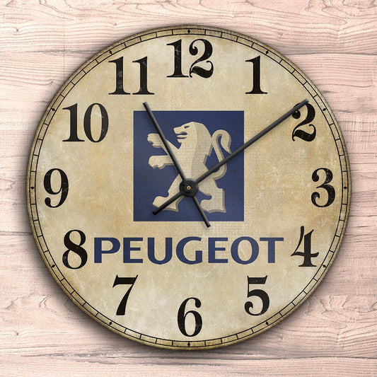 Peugeot Vægur Rundt-Clock-Peugeot-Garage Culture Shop- garage - man cave - merchandise