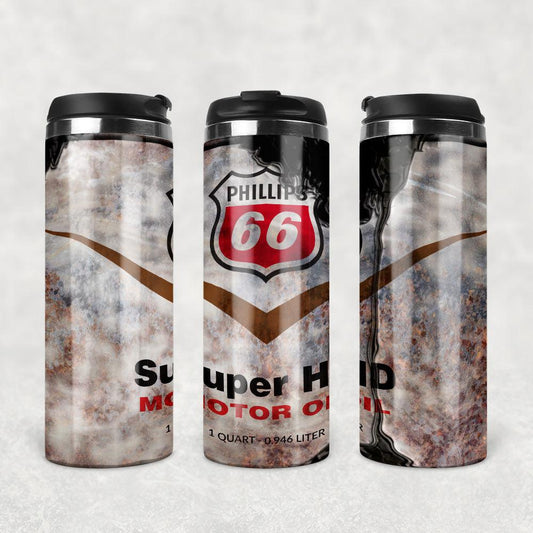 Philips 66 Motor Oil Termokrus Tumbler Rustfrit Stål-Krus-Motorolie-Garage Culture Shop- garage - man cave - merchandise