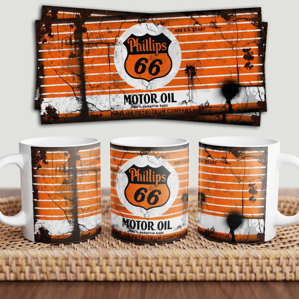 Phillips 66 Motorolie Keramisk Krus-Krus-Motoroil-Garage Culture Shop- garage - man cave - merchandise