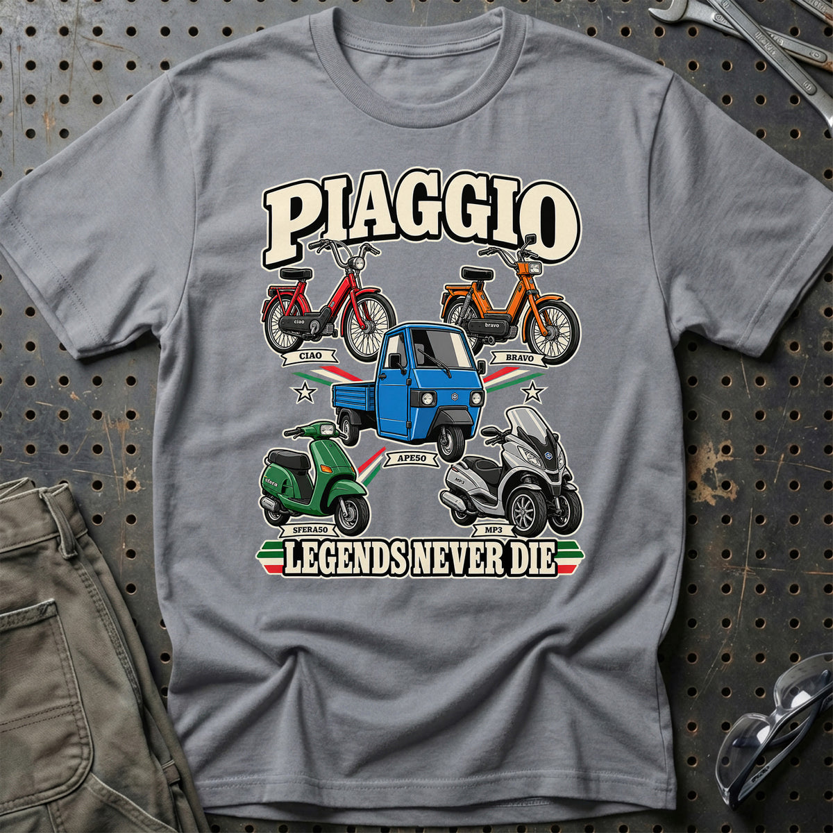 
Produktbillede af Piaggio Legends Never Die T-Shirt