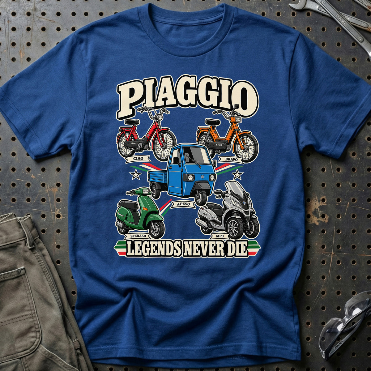 
Produktbillede af Piaggio Legends Never Die T-Shirt