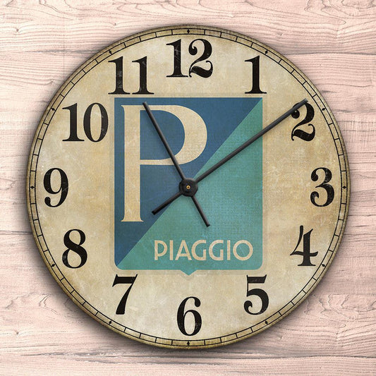 Piaggio Vægur Rundt-Clock-Piaggio-Garage Culture Shop- garage - man cave - merchandise
