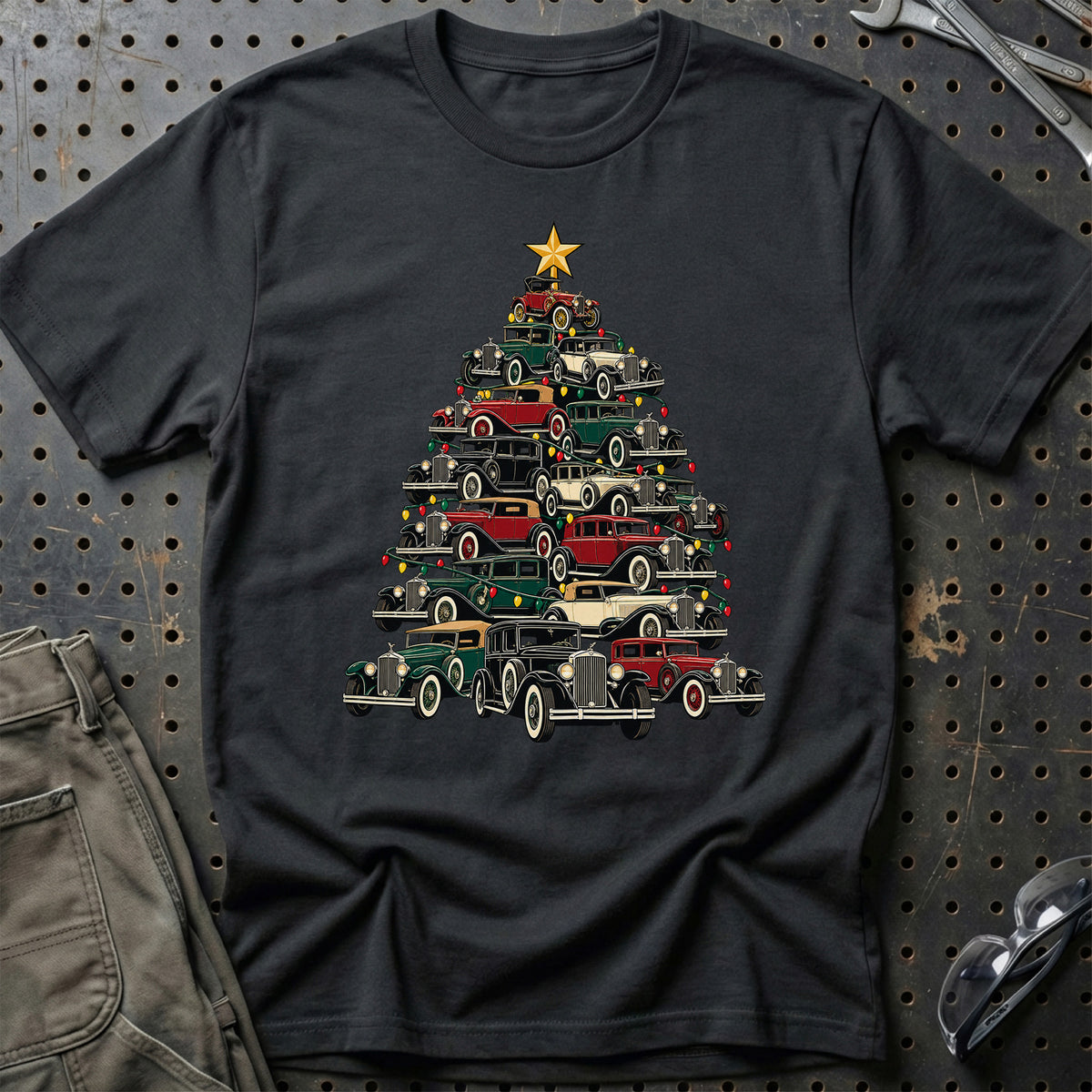 
Pierce-Arrow Juletræ Christmas Tree Unisex T-Shirt – Sort – print foran
