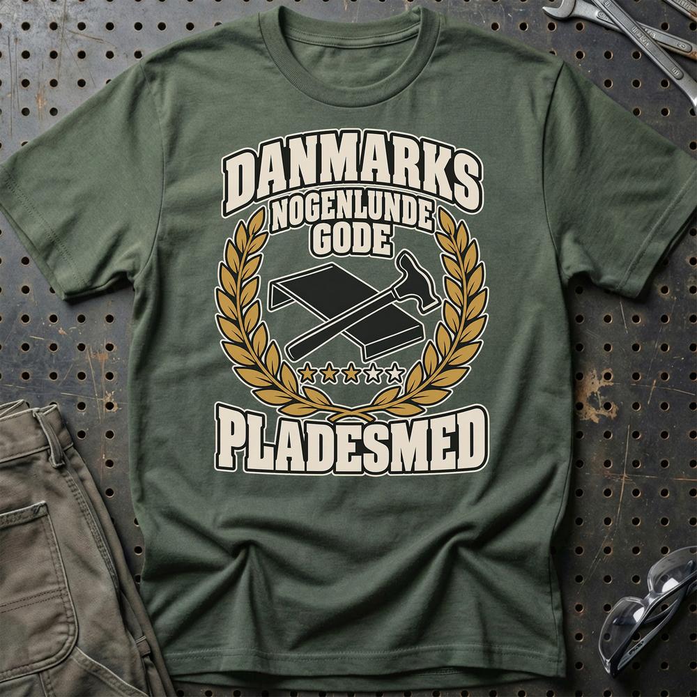 
Produktbillede af Pladesmed – Danmarks Nogenlunde Gode T-Shirt