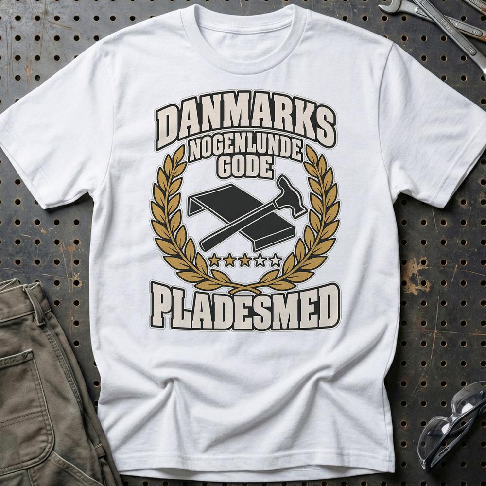 
Produktbillede af Pladesmed – Danmarks Nogenlunde Gode T-Shirt
