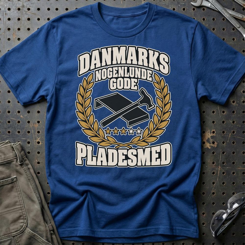 
Produktbillede af Pladesmed – Danmarks Nogenlunde Gode T-Shirt