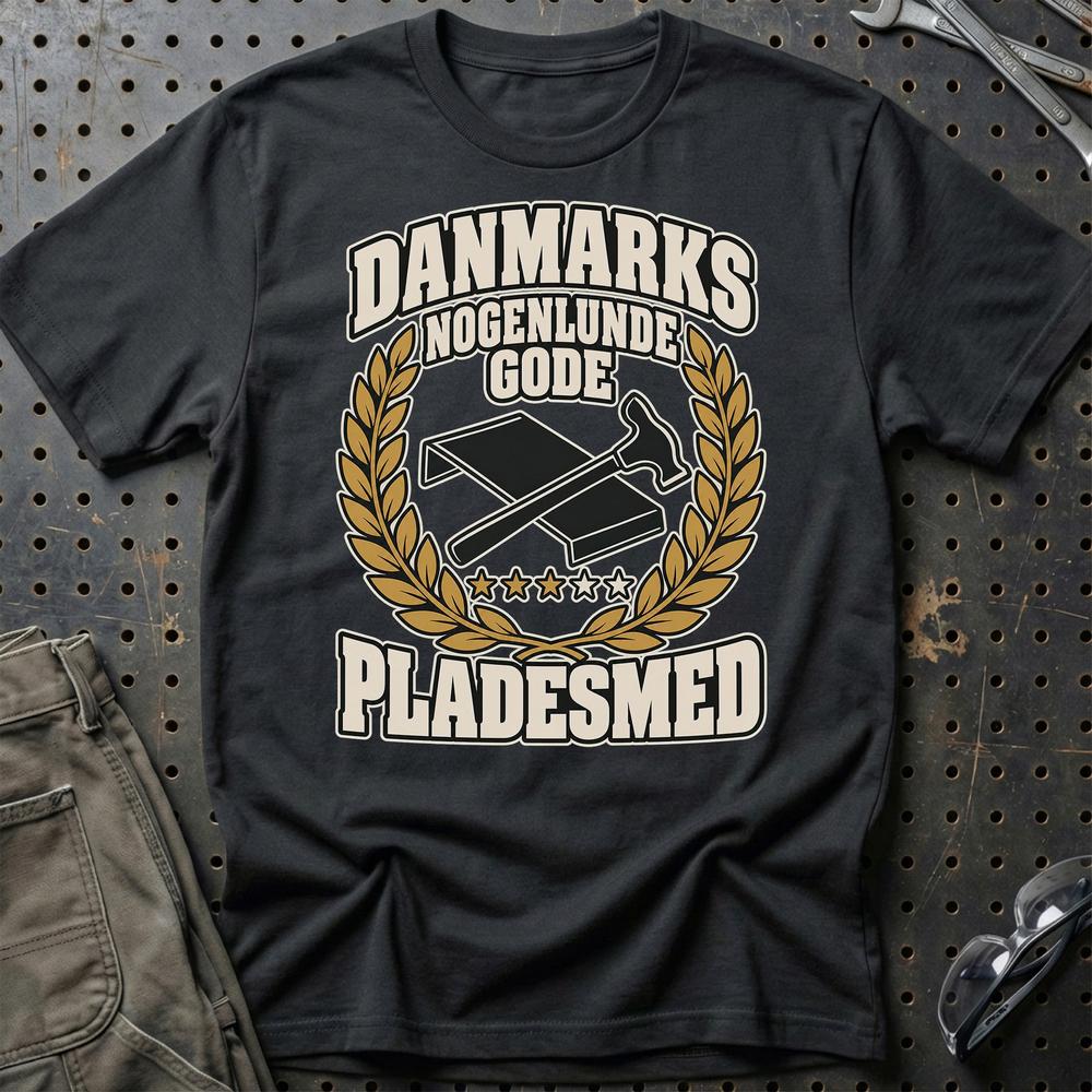 
Produktbillede af Pladesmed – Danmarks Nogenlunde Gode T-Shirt