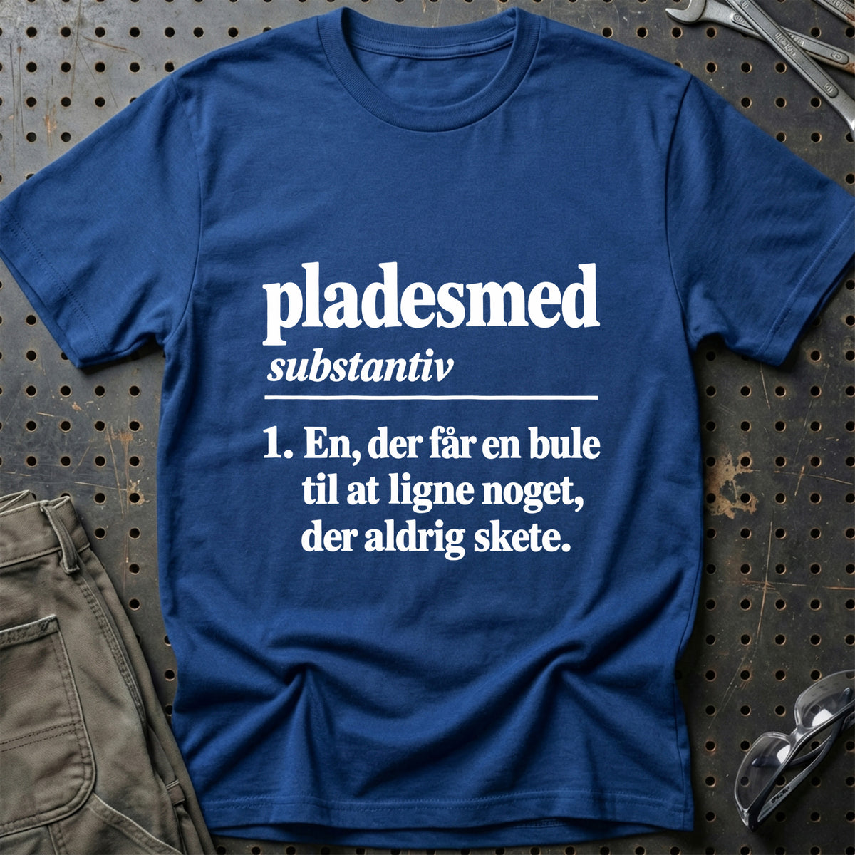 
Pladesmed – Definition T-Shirt – Blå Royal
