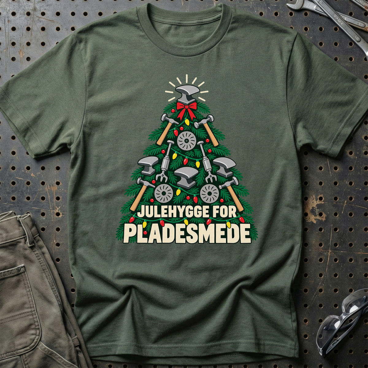 
Pladesmed – Julehygge – Unisex T-Shirt – Grøn Militær