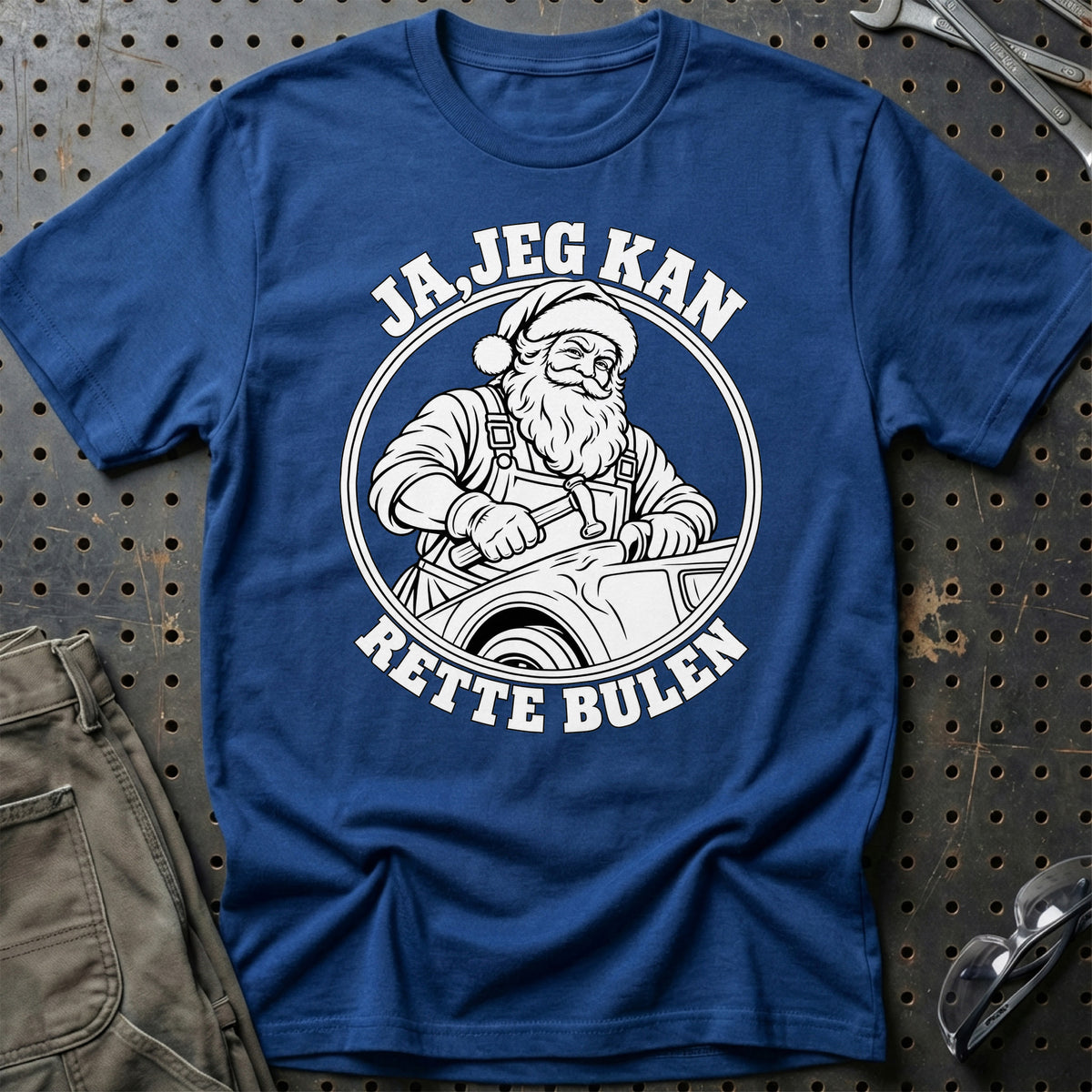 
Pladesmed – Santa Kan Det – Jul T-Shirt – Blå Royal