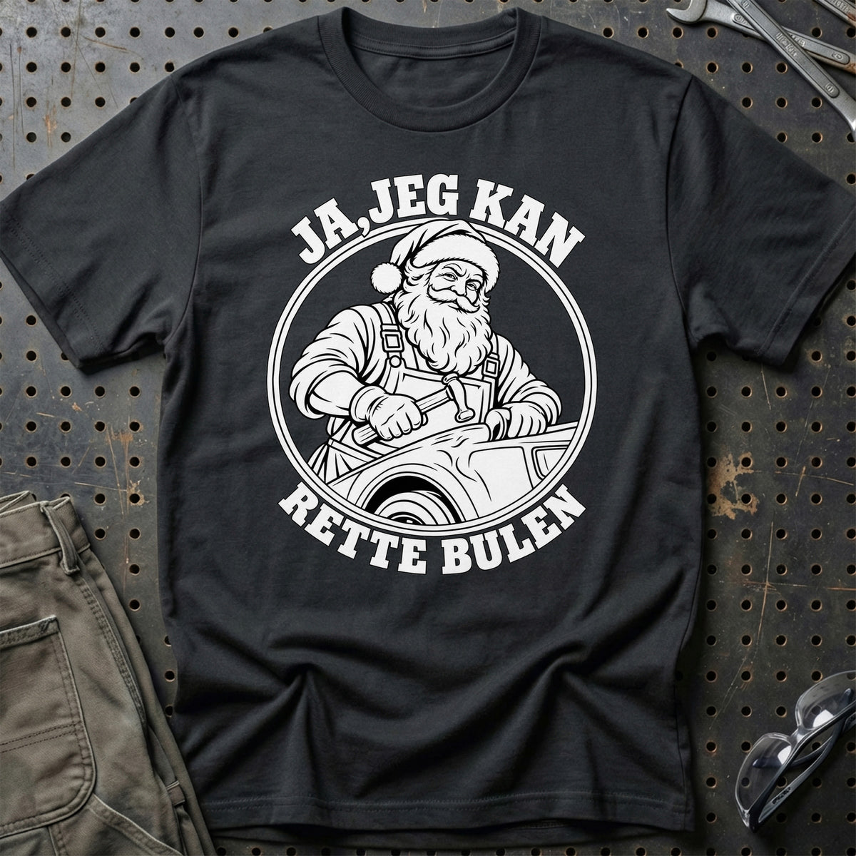 
Pladesmed – Santa Kan Det – Jul T-Shirt – Sort