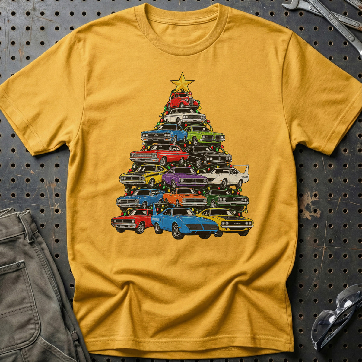 
Produktbillede af Plymouth Juletræ T-Shirt