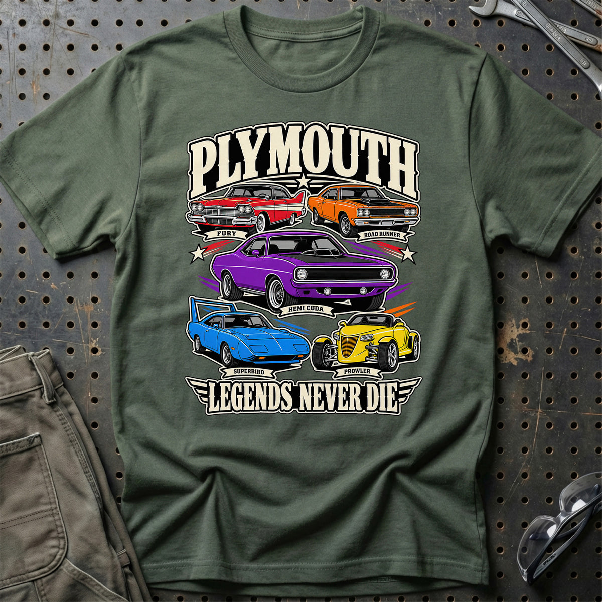 
Produktbillede af Plymouth Legends Never Die T-Shirt