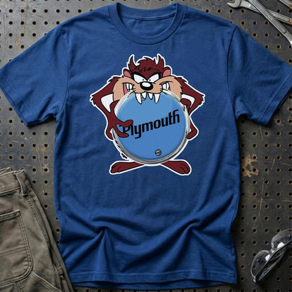 Plymouth TAZ Unisex T-Shirt , Bomuld-Beklædning-Plymouth-Blå Royal-S-Garage Culture Shop- garage - man cave - merchandise