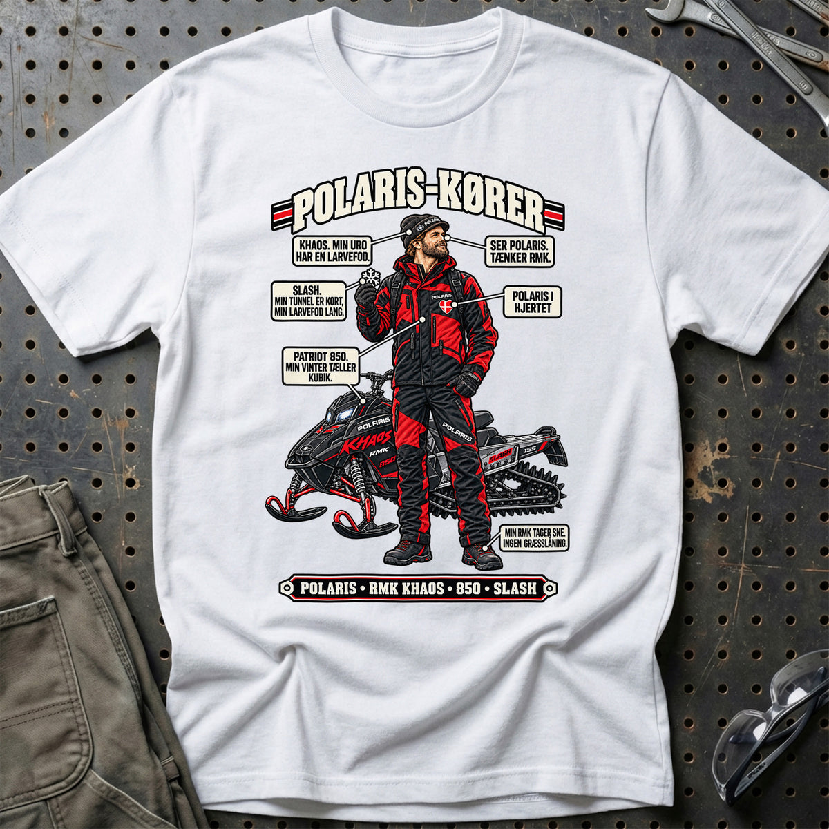 
Polaris-Kører T-Shirt – Hvid