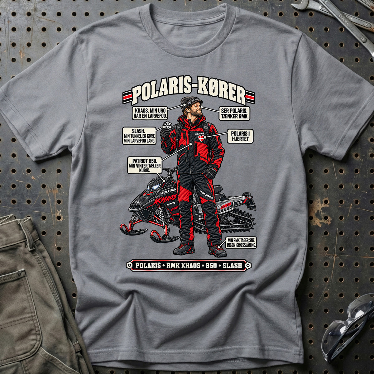 
Polaris-Kører T-Shirt – Grå Sport