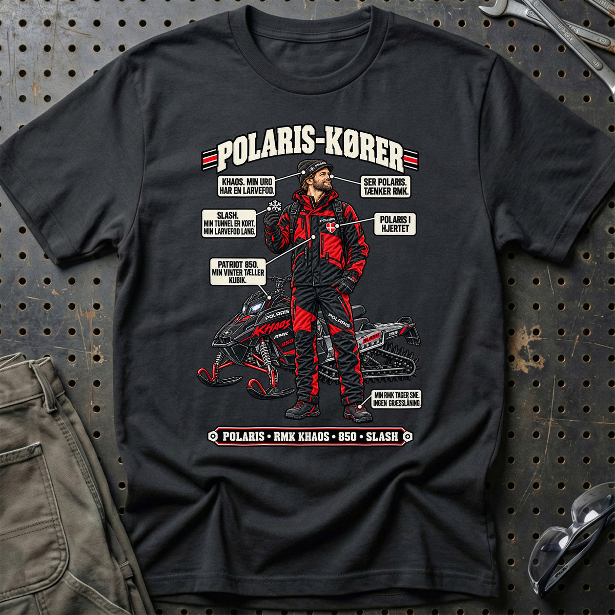 
Polaris-Kører T-Shirt – Sort