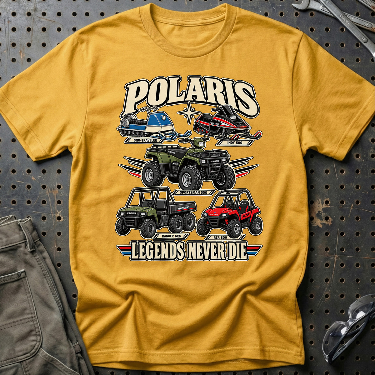 
Produktbillede af Polaris Legends Never Die T-Shirt
